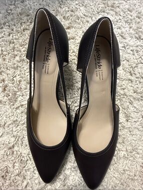 Life Stride Chocolate Brown Pointed D'Orsay Pumps